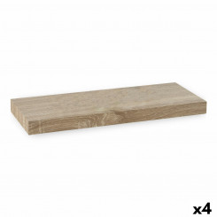 Shelves Confortime Wood MDF Brown 23.5 x 60 x 3.8 cm (4 Units)