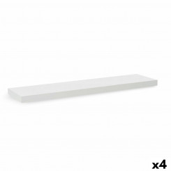 Shelves Confortime Wood MDF White 23.5 x 80 x 3.8 cm (4 Units)