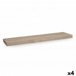 Shelves Confortime Wood MDF Brown 23.5 x 80 x 3.8 cm (4 Units)