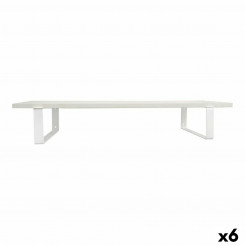 Shelves Confortime White Wood MDF 80 x 23.5 x 1.5 cm (6 Units)