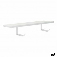 Shelves Confortime White Wood MDF 60 x 23.5 x 1.5 cm (6 Units)