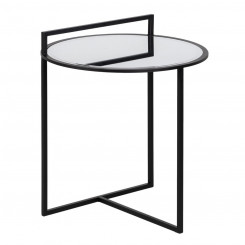 Маленький приставной столик, черное железное зеркало, 59 x 59 x 67,5 см