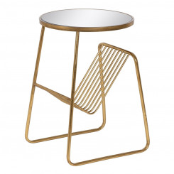 Small Side Table Golden Iron Mirror 48.5 x 43.5 x 66 cm