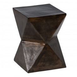 Small Side Table Bronze Aluminum 30 x 30 x 41 cm