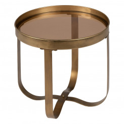 Small Side Table Copper Golden Crystal Iron 50 x 50 x 47.5 cm