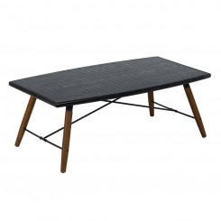 Coffee table OSLO Black Natural Iron Wood MDF 109.5 x 60 x 40.5 cm