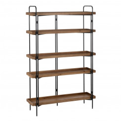 Shelves Black Beige Iron Spruce 111 x 34 x 176 cm