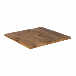 Table top Square Beige Mango wood 70 x 70 x 3 cm