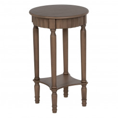 Small Side Table Brown Pine Wood MDF 40 x 40 x 66 cm