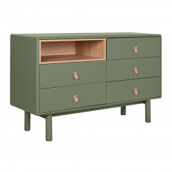 Chest of drawers Home ESPRIT Green polypropylene Wood MDF 120 x 40 x 75 cm