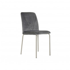 Dining chair DKD Home Decor Gray Metal Polyester (44 x 46 x 90 cm)