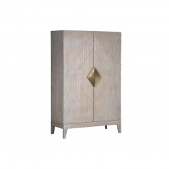 Cabinet DKD Home Decor Beige Metal Mango wood 90 x 40 x 180 cm