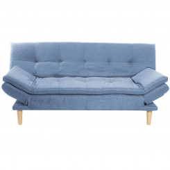 Sofa DKD Home Decor Blue Sky Blue Natural Wood Scandi 180 x 85 x 83 cm