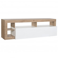 TV furniture DKD Home Decor White Brown Metal Wood MDF 184 x 42 x 58 cm