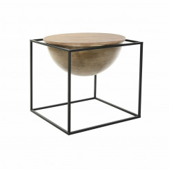 Приставной столик DKD Home Decor Коричневый Черный Дерево Металл 64 x 64 x 62,5 см