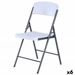 Складной стул Lifetime Белый 47 x 84,5 x 48 см (6 шт.)