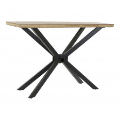 Приставной столик DKD Home Decor Коричневый Черный Натуральный Металл Ель 120 x 40 x 80 см