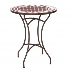 Приставной столик Persea White Brown Ceramic 60 x 60 x 72 см