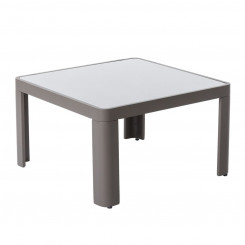 Приставной столик Stella Grey Aluminium Tempered Glass 70 x 70 x 40 см