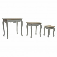 Набор из 3-х столов DKD Home Decor Wood White (60 х 40 х 61 см) (3 шт)