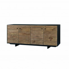 Sideboard DKD Home Decor Wood Pine Treated Wood Black Multicolored Natural 180 x 48 x 76 cm