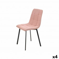 Chair Pink Fabric 45 x 89 x 53 cm Elegant (4 Units)