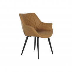 Office chair DKD Home Decor Black Camel brown Polyurethane 68 x 64 x 82 cm