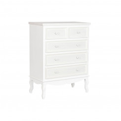 Chest of drawers Home ESPRIT White Beige Wood Wood MDF Romantic 80 x 42 x 105 cm