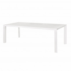 Dining table Io White Aluminum 240 x 100 x 75 cm