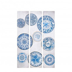 Screen Blue White Fabric 122 x 2.5 x 180 cm Plate
