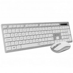 Клавиатура и беспроводная мышь Subblim SUBKBW-CEKE10 Silver ABS, испанский Qwerty