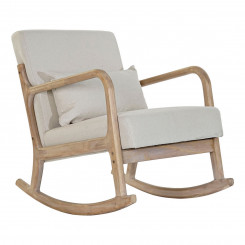 Кресло DKD Home Decor Бежевый натуральный каучук Шестидесятые 66 x 85 x 81 см