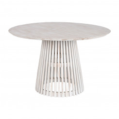 Dining table Home ESPRIT White White cedar wood 120 x 120 x 75 cm