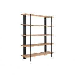 Shelves Home ESPRIT Black Metal Spruce 160 x 42.5 x 190 cm