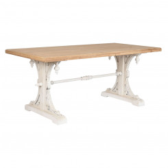 Dining table Home ESPRIT White Natural Spruce Wood MDF 180 x 90 x 76 cm