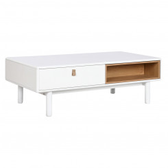 Coffee table Home ESPRIT White Natural Polyurethane Wood MDF 120 x 60 x 40 cm