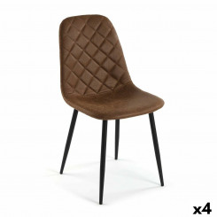 Chair Versa Serena Brown 53 x 88 x 43.5 cm (4 Units)
