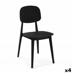 Chair Versa Black 39.5 x 80 x 41.5 cm (4 Units)