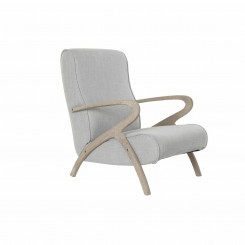 Кресло DKD Home Decor Ель Полиэстер Светло-серый (57 x 55 x 85 см)