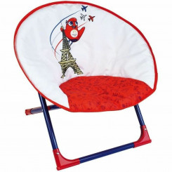 Child's armchair Fun House Paris 2024 Olympic Games White Red