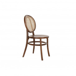 Chair DKD Home Decor Dark brown Mesh Rattan Elm (43 x 43 x 89 cm)