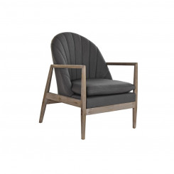 Кресло DKD Home Decor Пихта Полиэстер Темно-серый (67 х 70 х 89 см)