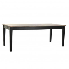 Обеденный стол DKD Home Decor Натуральный черный металл, дерево манго (200 x 90 x 75 см)