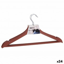 Набор вешалок для одежды коричневые пластиковые 24 шт. (21,3 х 3 х 44 см)