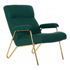 Кресло DKD Home Decor 8424001795499 Золотой Металл Полиэстер Зеленый (69 x 90 x 90 см)