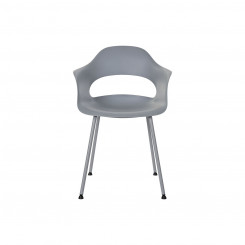 Chair DKD Home Decor Metal Light grey Polypropylene (PP) (57 x 54 x 80 cm)
