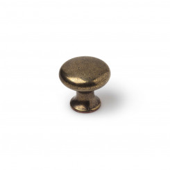 Doorknob Rei 760 Circular Golden Metal 4 Units Worn (Ø 25 x 24 mm)