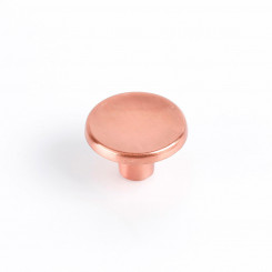 Doorknob Rei 774 Circular Matt Metal Rose gold 2 Units (Ø 35 x 23 mm)