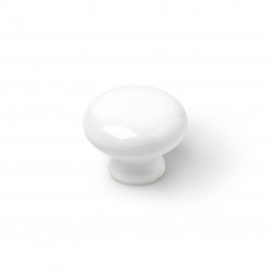 Doorknob Rei 821 Circular Porcelain White 4 Units (Ø 3,5 x 2,6 cm)