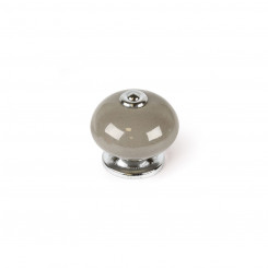Doorknob Rei e517 Circular Porcelain Grey Metal 4 Units (Ø 40 x 36 mm)